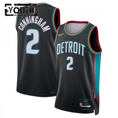 Dres Detroit Pistons Cade Cunningham Nike 2025-26 City Edition Crno Swingman - Dječji Dres Detroit Pistons Cade Cunningham Nike 2025-26 City Edition Crno Swingman - Dječji